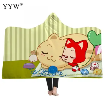 Wearable Fleece Throw Blankets Cloak Cute Cartoon 3d Printed Plush Hooded Blanket Warm Newborns Weighted Blanket Body Cover
Wearable Fleece Throw Blankets Cloak Cute Cartoon 3d Printed Plush Hooded Blanket Warm Newborns Weighted Blanket Body Cover