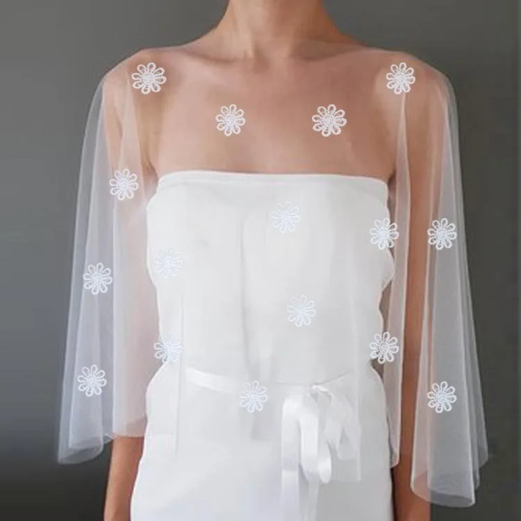 Simple Elegant Lace Flowers Wedding Wraps Bolero bridal jacket ivory wedding jacket Wedding Accessories 2019
Simple Elegant Lace Flowers Wedding Wraps Bolero bridal jacket ivory wedding jacket Wedding Accessories 2019