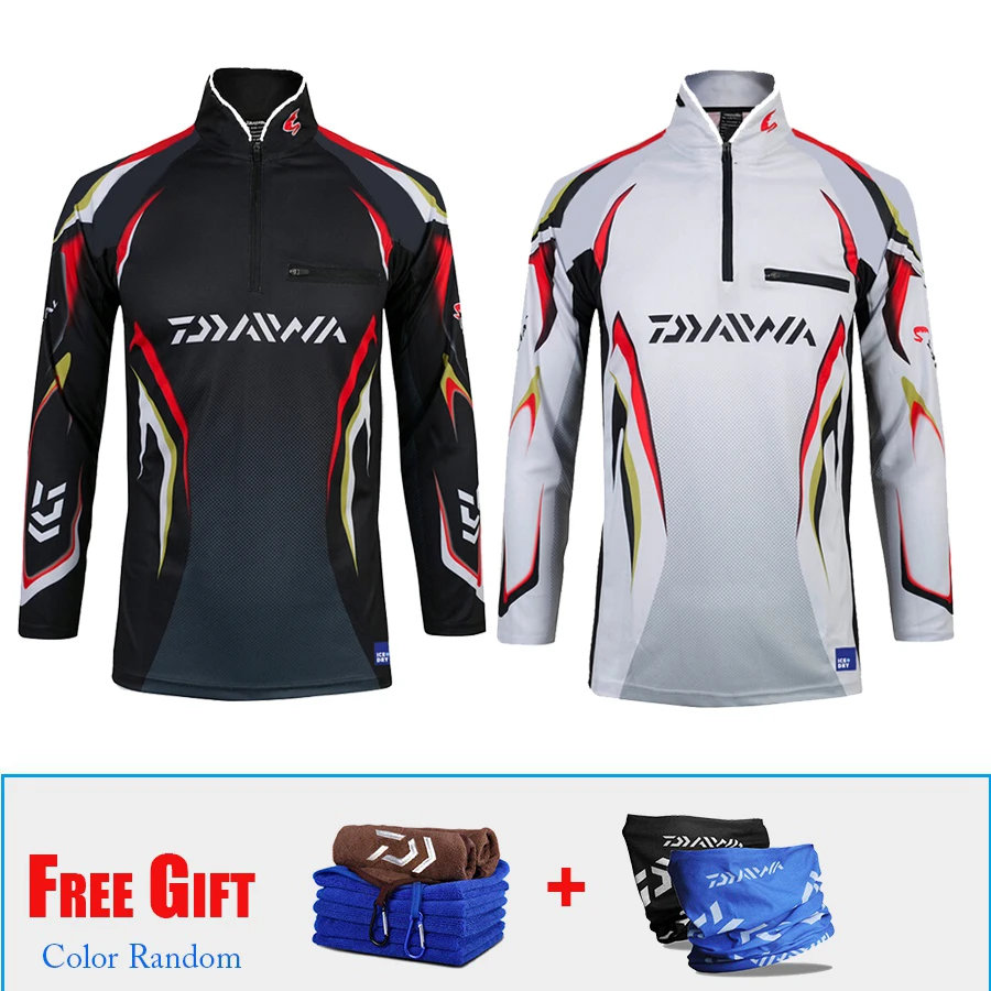 1PC DAIWA Anti-screen Long Sleeve Cycling Jacket Bicycle Clothing Outdoor Sports Fishing Clothing With Free Gift Towel& Scarf
1PC DAIWA Anti-screen Long Sleeve Cycling Jacket Bicycle Clothing Outdoor Sports Fishing Clothing With Free Gift Towel& Scarf