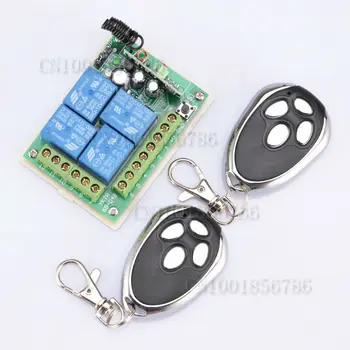 DC12V 4CH Digital Radio Remote Control Switches Receiver +Metal Transmitter Learning Code
DC12V 4CH Digital Radio Remote Control Switches Receiver +Metal Transmitter Learning Code