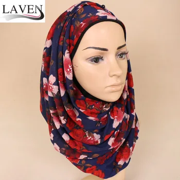 Hot sale women jersey printed floral elastic shawls hijab muslim soft material nice headband 6 color scarves/scarf 180*80cm 
Hot sale women jersey printed floral elastic shawls hijab muslim soft material nice headband 6 color scarves/scarf 180*80cm