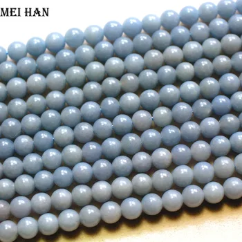 Meihan Free shipping (2 strands/set) natural 6mm Peru Angelite smooth round charm blue gem stone for jewelry making design
Meihan Free shipping (2 strands/set) natural 6mm Peru Angelite smooth round charm blue gem stone for jewelry making design
