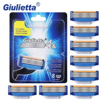 Giulietta GF-0557 8pcs / lot Razor Blade Shaving For Men Facial Care Manual Stainless Steel Shaver Blades Head Lame De Rasoir 
Giulietta GF-0557 8pcs / lot Razor Blade Shaving For Men Facial Care Manual Stainless Steel Shaver Blades Head Lame De Rasoir