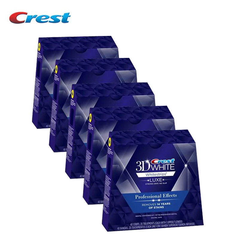 Teeth Whitening White Strips 3D White LUXE Professional Effect 5Box 200 WhiteStrips Oral Hygiene Dental Tooth Whitening Strips
Teeth Whitening White Strips 3D White LUXE Professional Effect 5Box 200 WhiteStrips Oral Hygiene Dental Tooth Whitening Strips