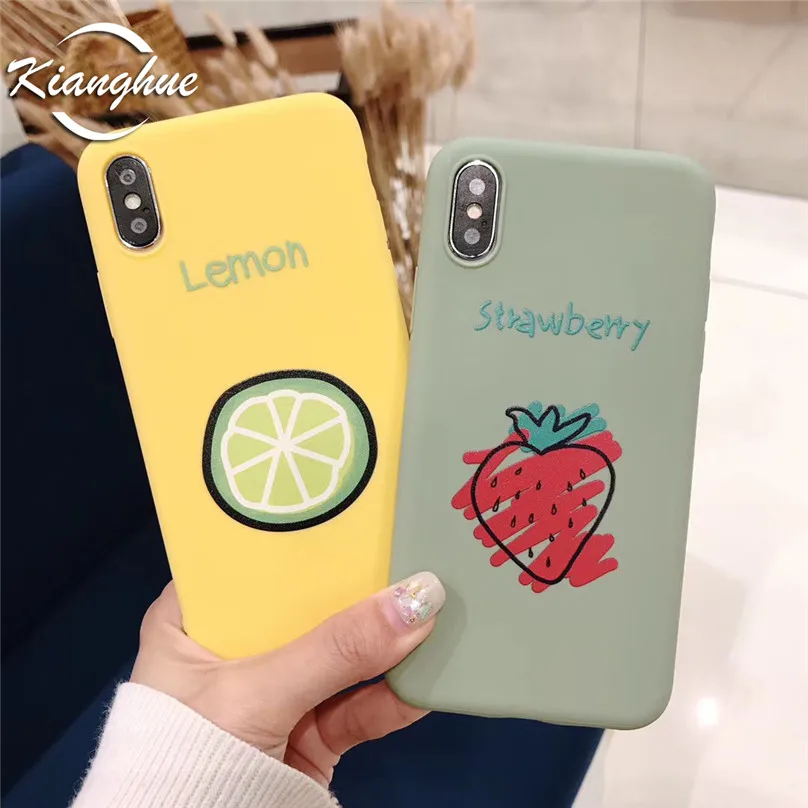 Ultra Thin Silicone Case For iPhone Xs Max Xr X 8 7 6s 6 Plus Soft TPU Candy Color Fruit Pattern Protective Cover Case For 7plus
Ultra Thin Silicone Case For iPhone Xs Max Xr X 8 7 6s 6 Plus Soft TPU Candy Color Fruit Pattern Protective Cover Case For 7plus