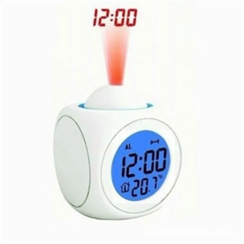 LED Display Time Digital Alarm Clock Talking Voice Prompt Thermometer Snooze Function Desk LCD Projection
LED Display Time Digital Alarm Clock Talking Voice Prompt Thermometer Snooze Function Desk LCD Projection