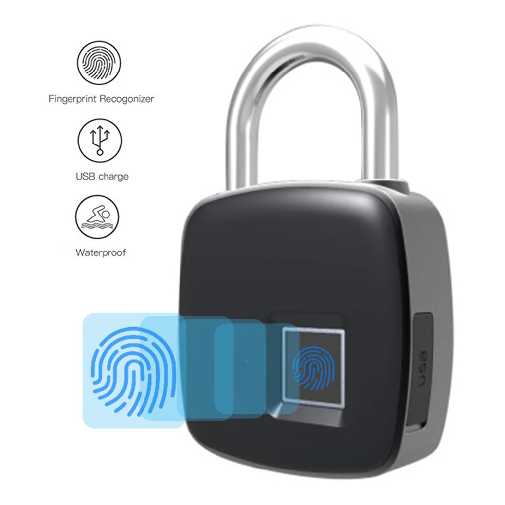 P3 Smart Electronic Fingerprint Lock Backpack Luggage Cabinet Door Lock Padlock IP65 Waterproof Anti-Theft Lock
P3 Smart Electronic Fingerprint Lock Backpack Luggage Cabinet Door Lock Padlock IP65 Waterproof Anti-Theft Lock
