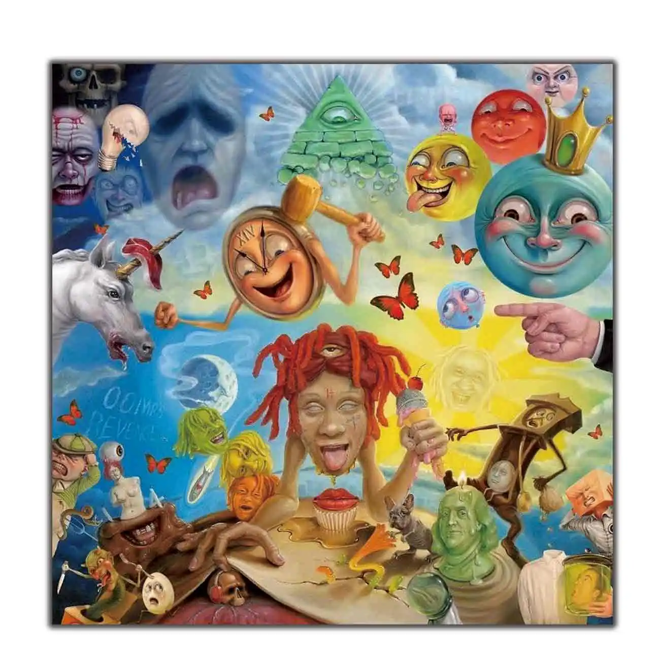 Trippie Redd Life’s a Trip Album Rap Music Art Poster Print Wall decoration decor canvas room decor12x12 24x24 20x20inch | Дом и сад