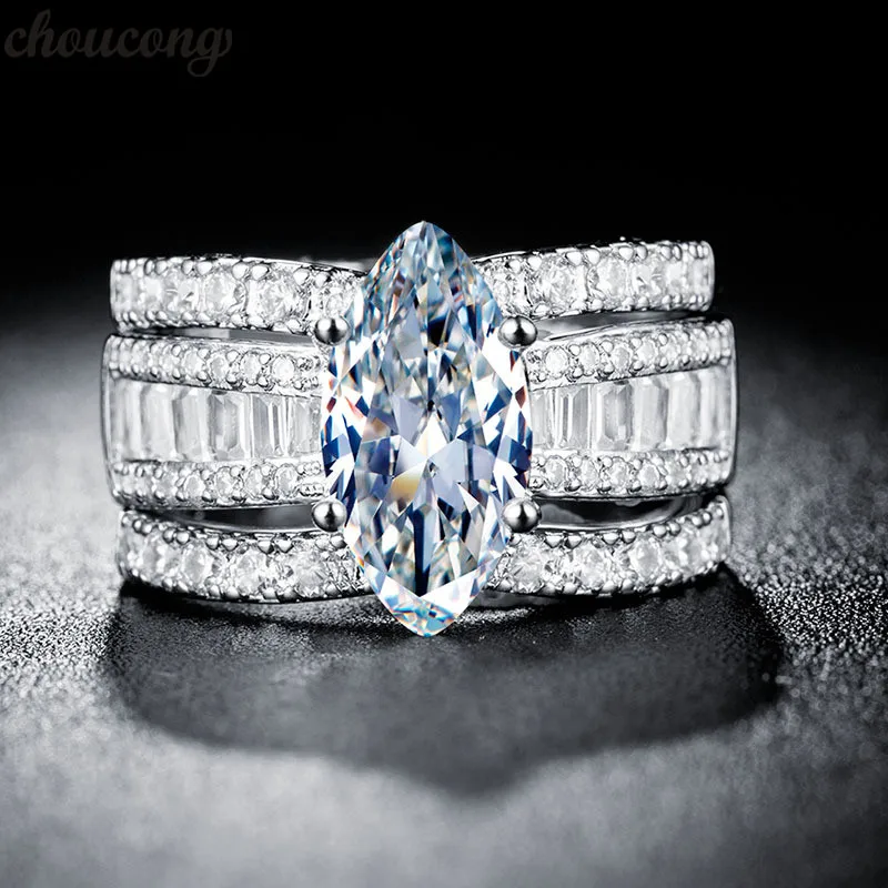 choucong 6 Style Luxury Big Ring 925 Silver Gold Filled AAA Zircon cz Party Wedding Band Rings set For Women Finger Jewelry
choucong 6 Style Luxury Big Ring 925 Silver Gold Filled AAA Zircon cz Party Wedding Band Rings set For Women Finger Jewelry