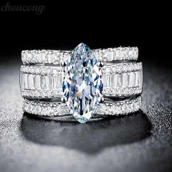 choucong 6 Style Luxury Big Ring 925 Silver Gold Filled AAA Zircon cz Party Wedding Band Rings set For Women Finger Jewelry
choucong 6 Style Luxury Big Ring 925 Silver Gold Filled AAA Zircon cz Party Wedding Band Rings set For Women Finger Jewelry
