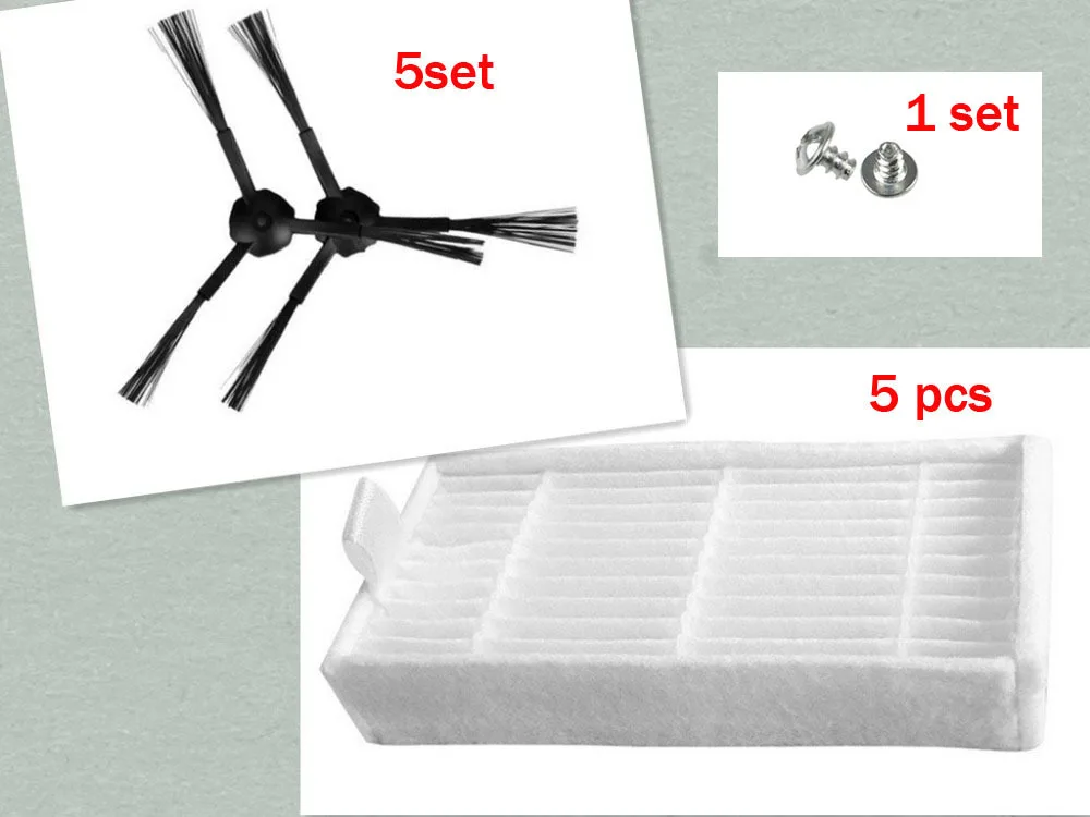 17 pcs/lot 5 HEPA Filter +10 side brush kit For Ecovacs Dibea X500 X580 KK8 Mirror CR120 etc,Replacement,free shipping
17 pcs/lot 5 HEPA Filter +10 side brush kit For Ecovacs Dibea X500 X580 KK8 Mirror CR120 etc,Replacement,free shipping