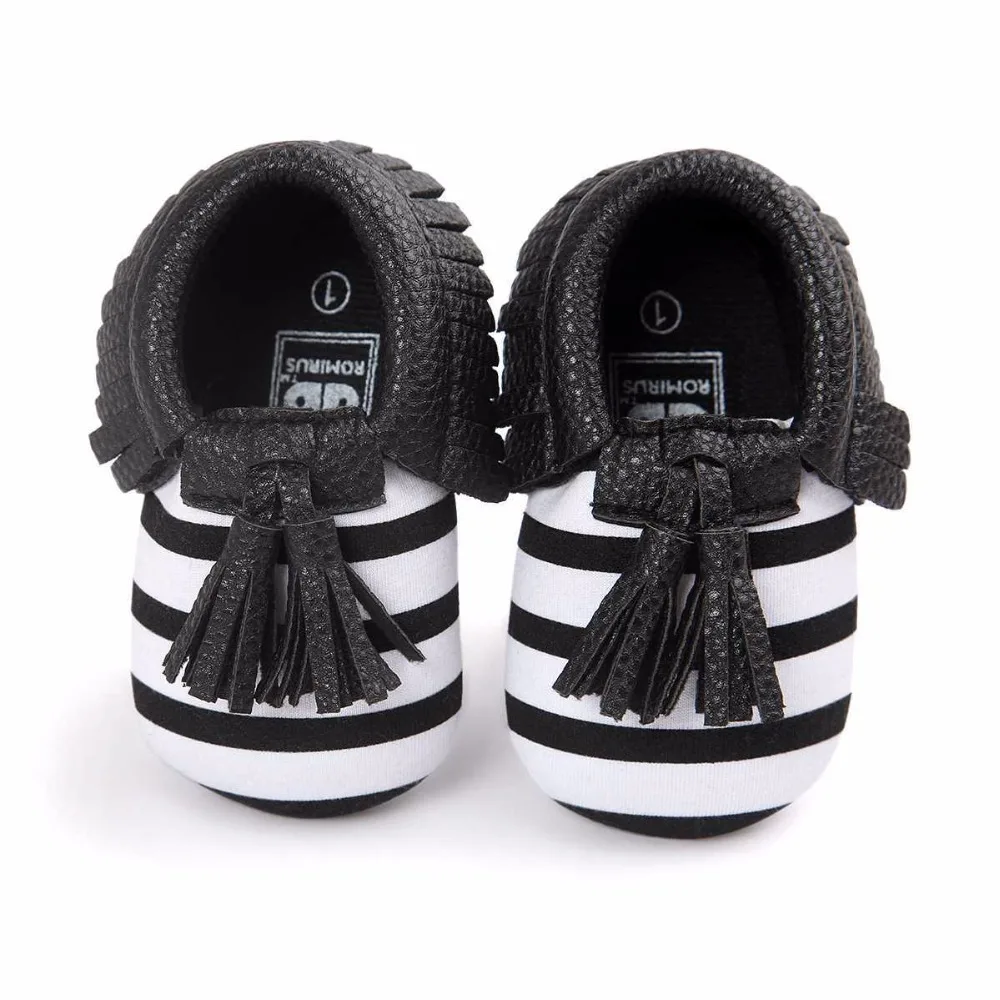 Image Baby Cute Shoes Toddler Infant Unisex Girls Boys Soft PU Leather Tassel Moccasins Shoes
