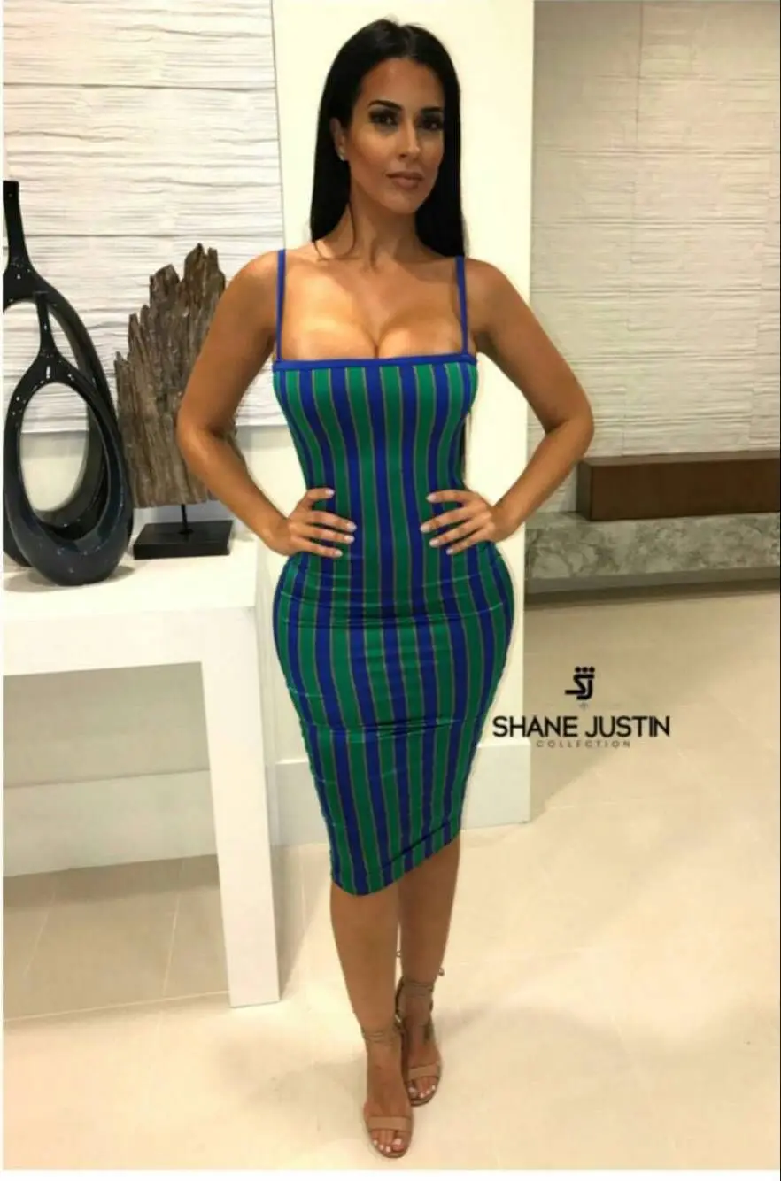 Top Quality Green Striped Slip Knee Length Rayon Bandage Dress Cocktail Party Bodycon Dress
Top Quality Green Striped Slip Knee Length Rayon Bandage Dress Cocktail Party Bodycon Dress