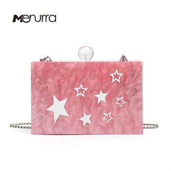 New Women Messenger Bags Brand Fashion Luxury Acrylic Star Patchwork Handbag Party Prom Clutch Woman Evening Bag
New Women Messenger Bags Brand Fashion Luxury Acrylic Star Patchwork Handbag Party Prom Clutch Woman Evening Bag