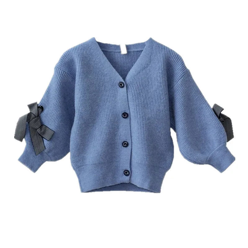 Featured Kids Girls Cardigan Sweater Coat Sleeves With Bowknot 3 Colors Child Sweater Clothes For Children Age 2 3 4 5 6 7 Years
Featured Kids Girls Cardigan Sweater Coat Sleeves With Bowknot 3 Colors Child Sweater Clothes For Children Age 2 3 4 5 6 7 Years