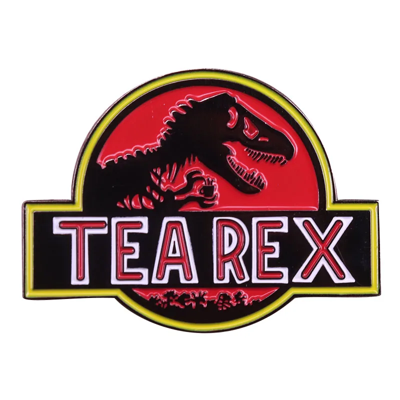 Tea rex T-rex pun enamel pin dinosaur raptor brooch horror art badge funny tea lover gift
Tea rex T-rex pun enamel pin dinosaur raptor brooch horror art badge funny tea lover gift