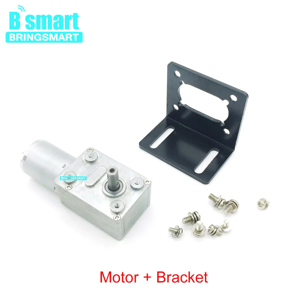 Bringsmart DIY DC Motor 12V Worm Gear Motor 24V Reversed Gearbox Reducer Turbo Charged JGY-370Mini Self- locking Motor
Bringsmart DIY DC Motor 12V Worm Gear Motor 24V Reversed Gearbox Reducer Turbo Charged JGY-370Mini Self- locking Motor