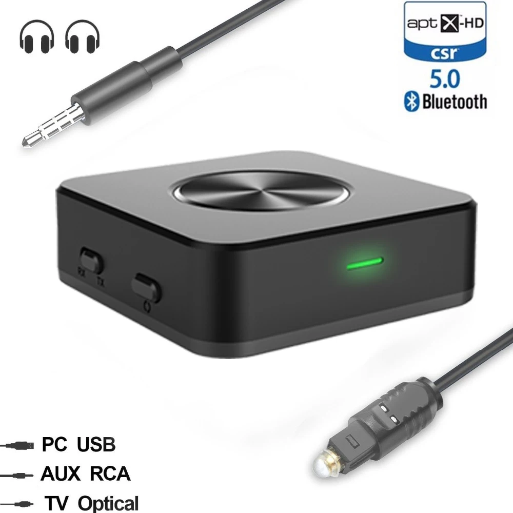 Bluetooth 5 0 Aptx HD LL передатчик с низкой задержкой беспроводной A2DP оптический SPDIF Toslink RCA