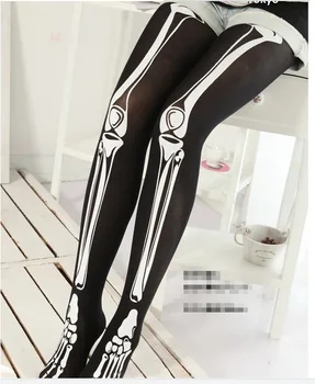 5pcs/lot New No Box Japan Style Black Bones Pattern Pantyhose Female Accessories Women's Clothing Hosiery Tights Acrylic Spendex
5pcs/lot New No Box Japan Style Black Bones Pattern Pantyhose Female Accessories Women's Clothing Hosiery Tights Acrylic Spendex