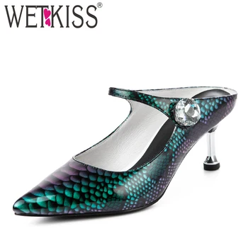 WETKISS Print Patent Pu Pumps Women Pointed Toe Footwear Thin Heels Shoes Female Fashion Crystal Mules Shoes Woman Spring 2019
WETKISS Print Patent Pu Pumps Women Pointed Toe Footwear Thin Heels Shoes Female Fashion Crystal Mules Shoes Woman Spring 2019