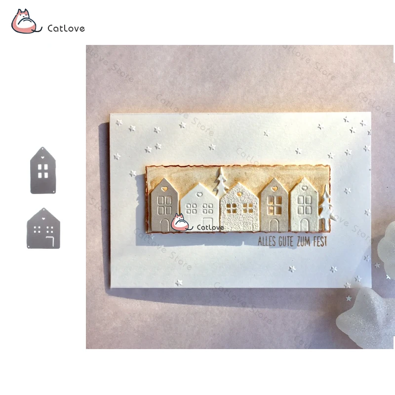 2PCS/Lot House Metal Cutting Dies Stencils For DIY Scrapbooking Paper Card Decorative Craft Embossing Die Cuts New 2019
2PCS/Lot House Metal Cutting Dies Stencils For DIY Scrapbooking Paper Card Decorative Craft Embossing Die Cuts New 2019