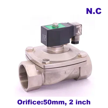 NBR/EPDM 2 way SS304 large water solenoid valve normally close Port 2" 220V AC Orifice 50mm SPU-50 zero pressure start plug type
NBR/EPDM 2 way SS304 large water solenoid valve normally close Port 2" 220V AC Orifice 50mm SPU-50 zero pressure start plug type