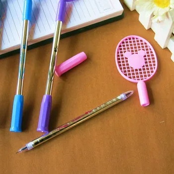 4pc 2 Head 2 Color in One Badminton Racket Design Gel Pen Black+Blue Color Smooth Writing 0.38mm Gelpen School Office Stationery
4pc 2 Head 2 Color in One Badminton Racket Design Gel Pen Black+Blue Color Smooth Writing 0.38mm Gelpen School Office Stationery