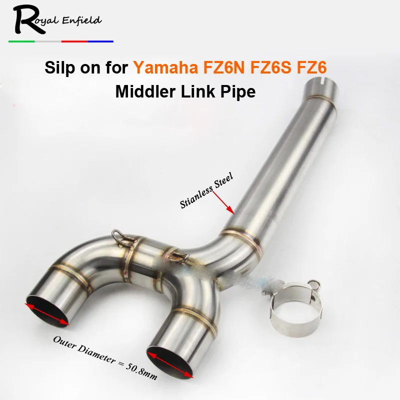 FZ6S FZ6N Motorcycle Exhaust Muffler pipe Connecter Middle Pipe For Yamaha FZ-6N FZ-6S FZ6 Exhaust Link Pipe Without Exhaust
FZ6S FZ6N Motorcycle Exhaust Muffler pipe Connecter Middle Pipe For Yamaha FZ-6N FZ-6S FZ6 Exhaust Link Pipe Without Exhaust