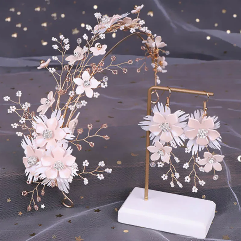 FORSEVEN 2019 New Pink Women Girl Bridal Bride Wedding Headwear Set Crystal Beads Hairband Long Tassels Flower Dangle Earrings
FORSEVEN 2019 New Pink Women Girl Bridal Bride Wedding Headwear Set Crystal Beads Hairband Long Tassels Flower Dangle Earrings