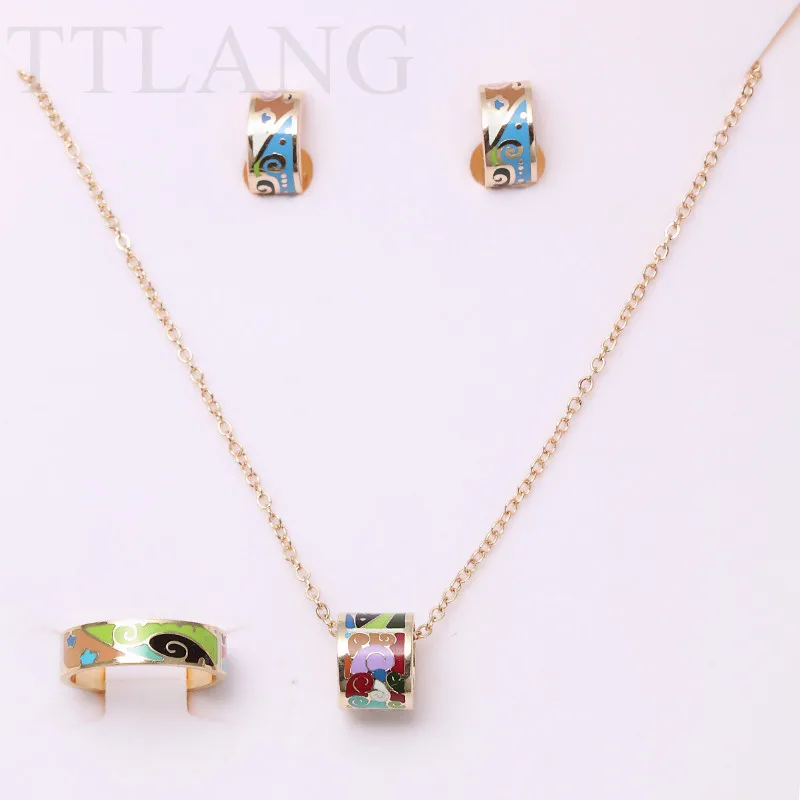 Newest 3pcs-set Delicate Spring Colorful Flowers Design Enamel Jewelry Set (Earrings,Ring,Pendant)
Newest 3pcs-set Delicate Spring Colorful Flowers Design Enamel Jewelry Set (Earrings,Ring,Pendant)
