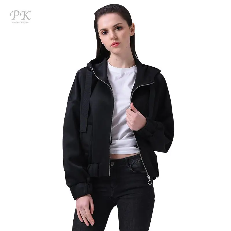 PK Zipper Sweatshirts Women Hooded Oversize Black Jaeket Women Jackets Coat Solid Bomber Windbreaker Female Autumn Causal Coats
PK Zipper Sweatshirts Women Hooded Oversize Black Jaeket Women Jackets Coat Solid Bomber Windbreaker Female Autumn Causal Coats