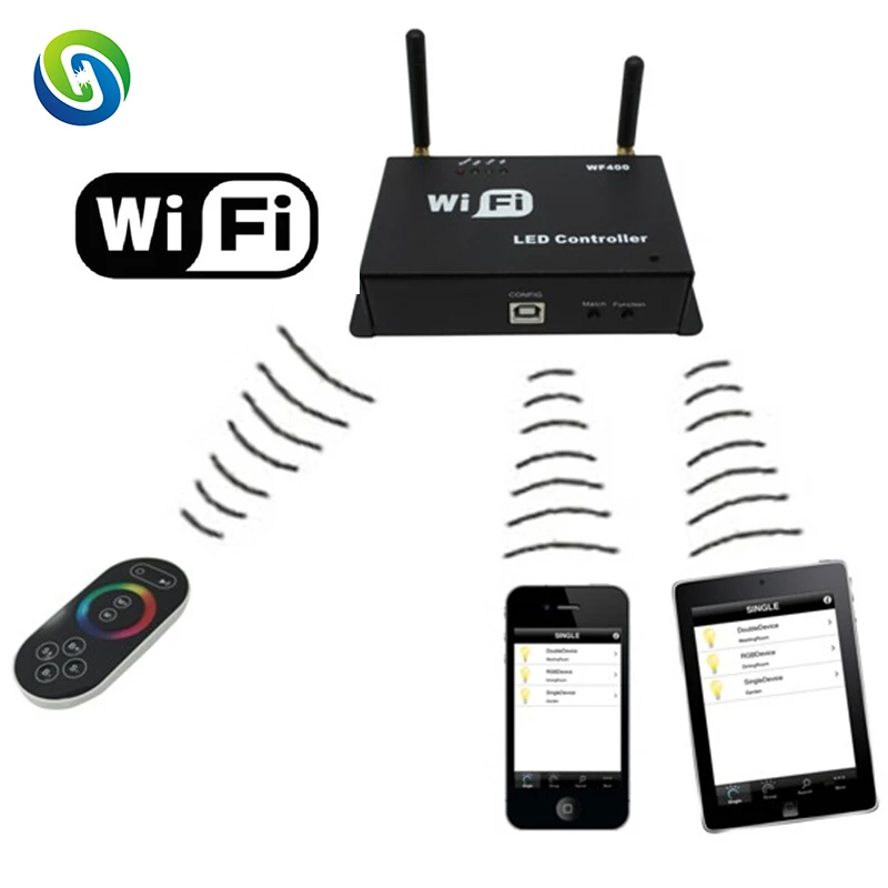 WF400 LED WIFI Controller(can access route); multi point wifi led dimmer, DC5~24V input; 3 channels;Max. current 4A each channel
WF400 LED WIFI Controller(can access route); multi point wifi led dimmer, DC5~24V input; 3 channels;Max. current 4A each channel