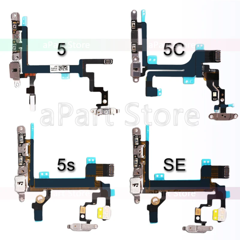 Mute & Volume Power Button Switch On Off Key Flex Cable For iPhone 5s 5 5C SE Power Flex Replacement
Mute & Volume Power Button Switch On Off Key Flex Cable For iPhone 5s 5 5C SE Power Flex Replacement