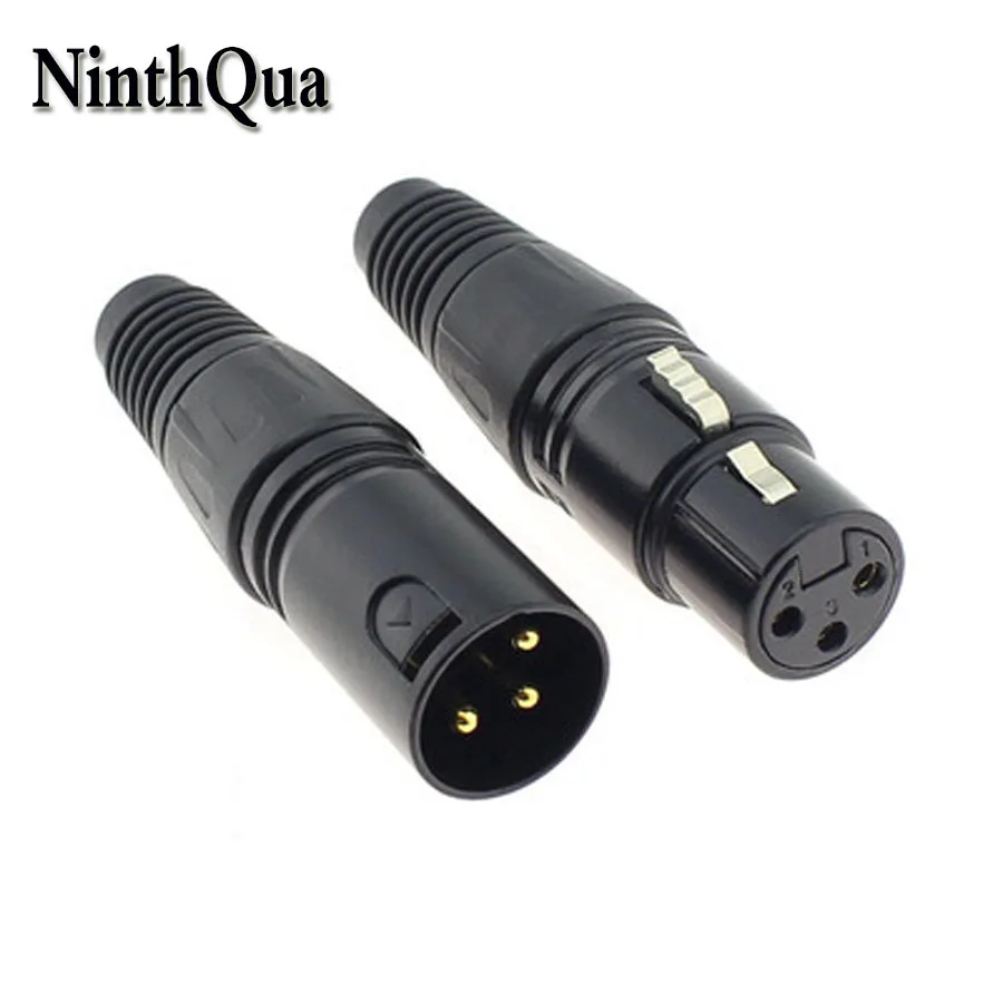 NinthQua 2pcs XLR 3Pin Audio Cable Connector MIC 3P Male Plug Female Jack Black Microphone Docking Plugs ( Gold-plated Pin )
NinthQua 2pcs XLR 3Pin Audio Cable Connector MIC 3P Male Plug Female Jack Black Microphone Docking Plugs ( Gold-plated Pin )