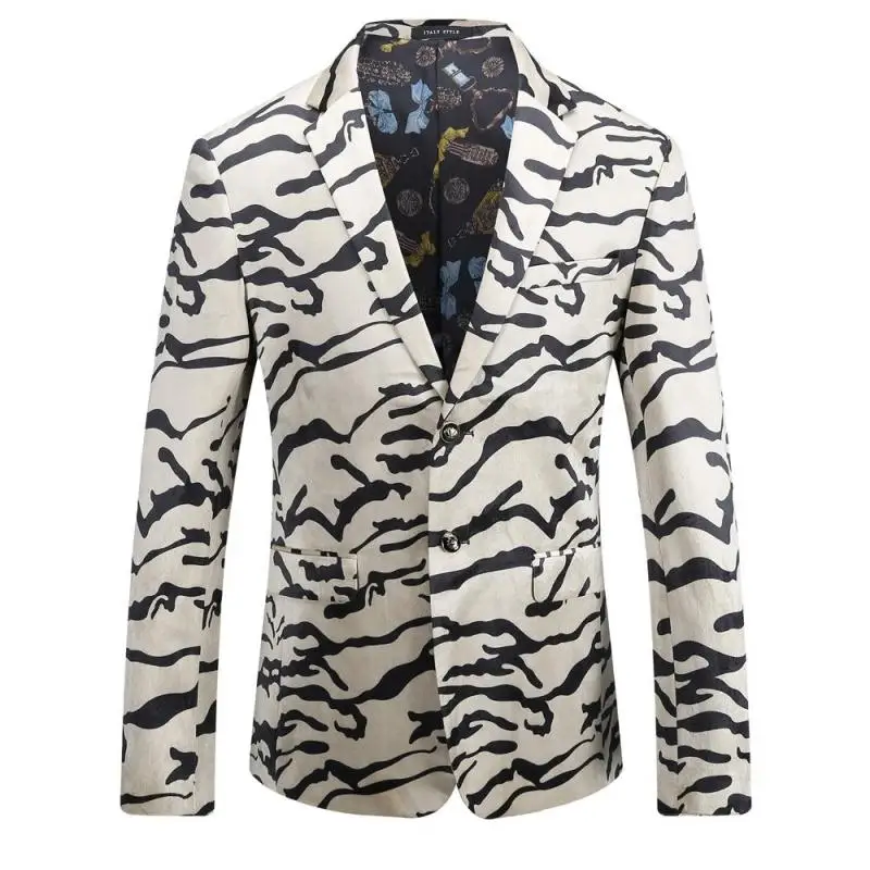 Men Blazer 2018 Spring Leopard Print Slim Mens Blazers Jacket Italian Stylish Fancy Casual Suit Jacket Male Brand Prom Blazers
Men Blazer 2018 Spring Leopard Print Slim Mens Blazers Jacket Italian Stylish Fancy Casual Suit Jacket Male Brand Prom Blazers