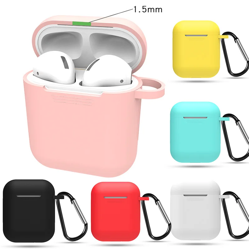 Silicone TPU Bluetooth Wireless Earphone Case Protective Cover Skin Accessories for Apple Airpods 1 Charging Box with Hooks
Silicone TPU Bluetooth Wireless Earphone Case Protective Cover Skin Accessories for Apple Airpods 1 Charging Box with Hooks