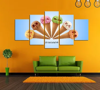 5 piece Unframed HD Printed small fresh ice cream modern canvas wall art for living room home decor
5 piece Unframed HD Printed small fresh ice cream modern canvas wall art for living room home decor