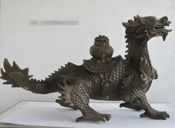 Free shipping S00167 10"Fine Fengshui bronze Yuan bao pot on the back dragon luckly Kylin statue 
Free shipping S00167 10"Fine Fengshui bronze Yuan bao pot on the back dragon luckly Kylin statue