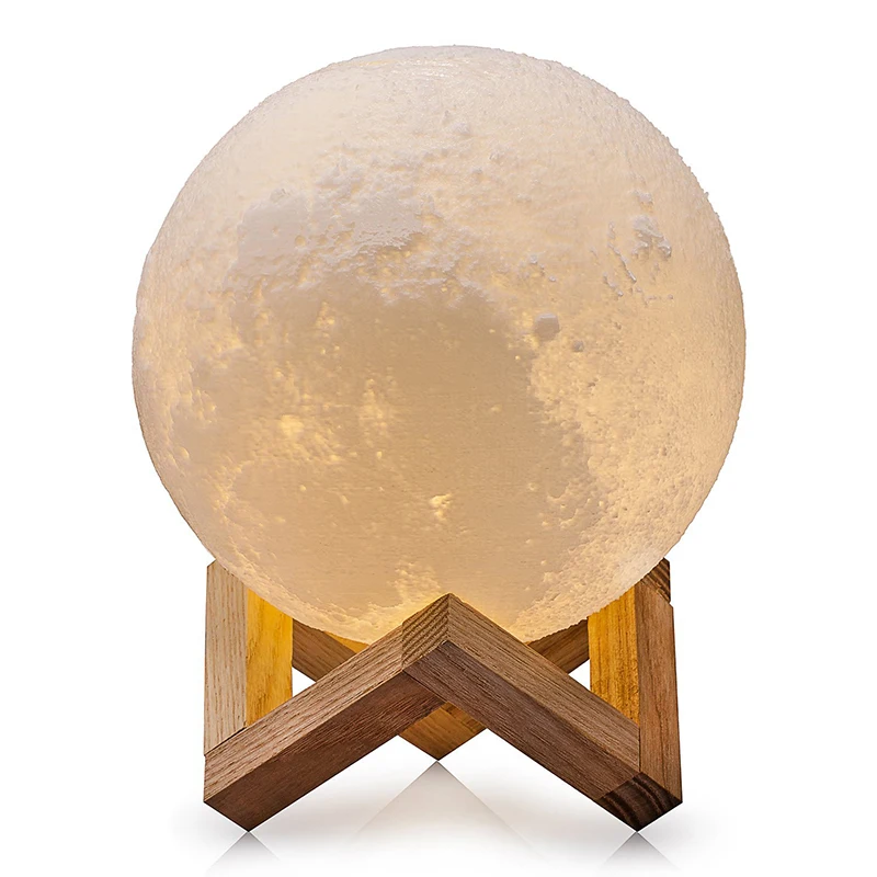 Creative 3D Print Moon Lamp with Touch-Sensing Switch 3D Lunar Lamp Color Changeable Night Lights For Decoration IY303106-P 13