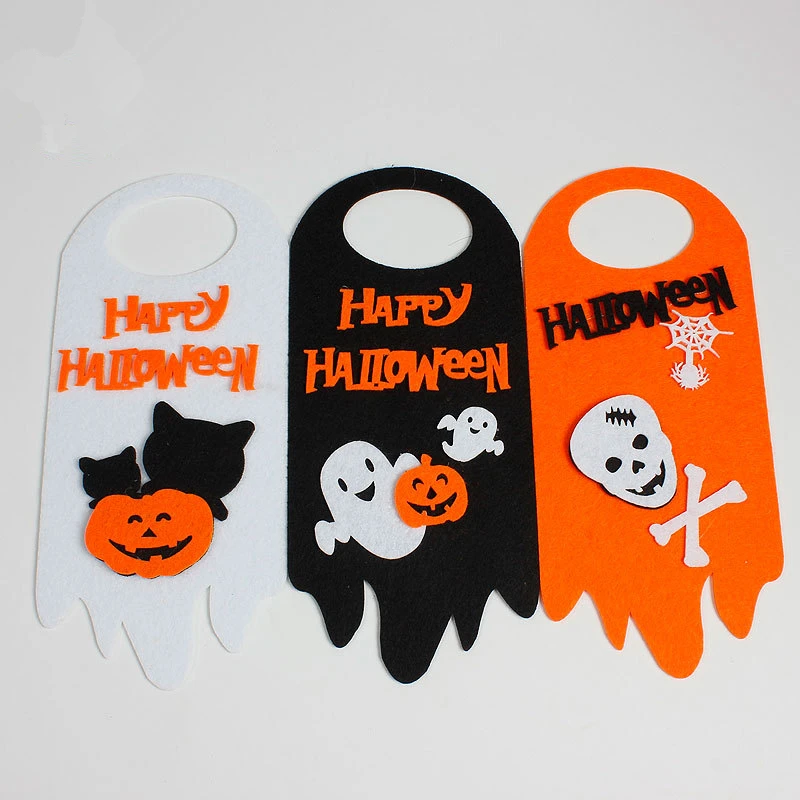 

New Halloween Decorated Door Hang Creative Pumpkin White Ghost Hang Bar KTV Window Pendant Painted Pendant Bar Decoration Props