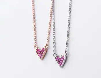 1pc Red Stone Set Heart Love Necklace Pendant Real. 925 Sterling Silver Fine Jewelry GTLX1534
1pc Red Stone Set Heart Love Necklace Pendant Real. 925 Sterling Silver Fine Jewelry GTLX1534