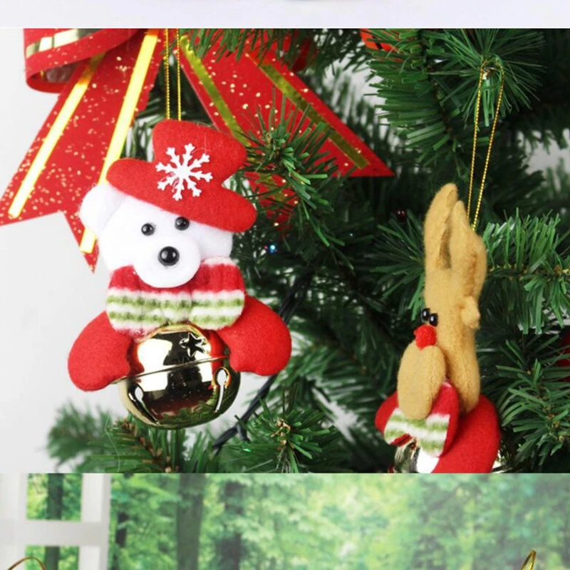 1PCS/lot Santa Claus Snowman Doll Pendant DIY Christmas Tree Decoration Accessories Christmas Bell Ornaments Charm
1PCS/lot Santa Claus Snowman Doll Pendant DIY Christmas Tree Decoration Accessories Christmas Bell Ornaments Charm