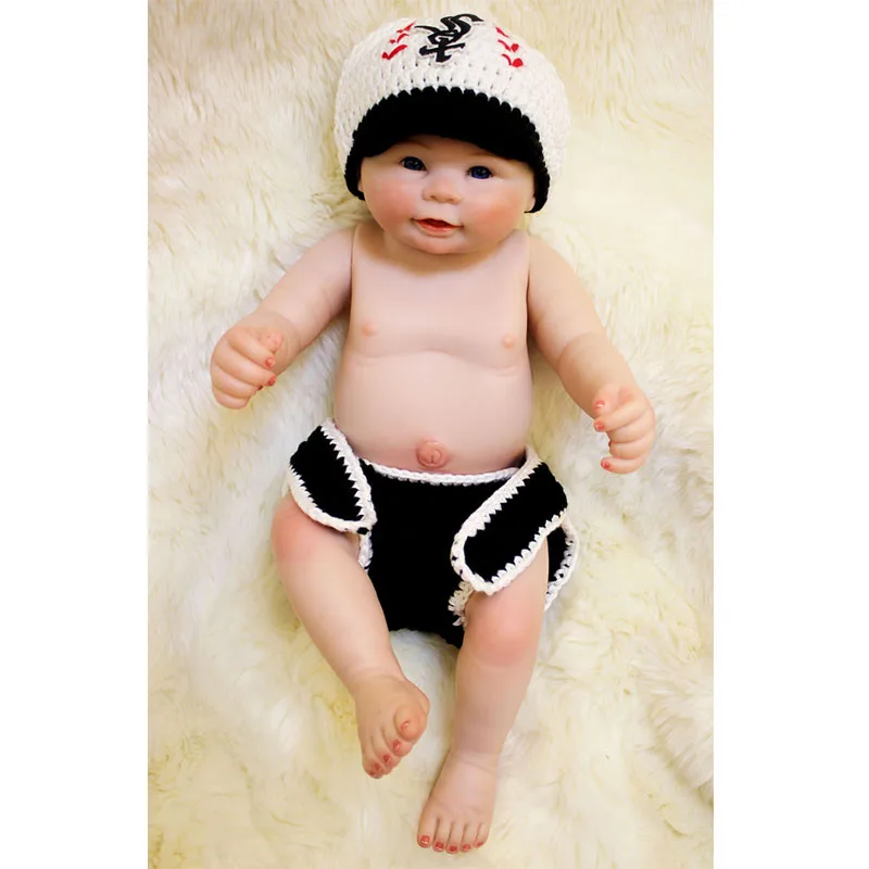 Vivid 20''50 cm Reborn Baby Dolls with White Hat Realistic Full Silicone Vinyl Clever Boys Doll Waterproof Birth Gifts
Vivid 20''50 cm Reborn Baby Dolls with White Hat Realistic Full Silicone Vinyl Clever Boys Doll Waterproof Birth Gifts