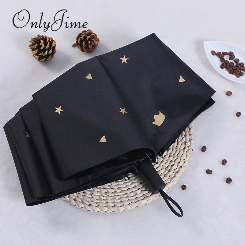 Only Jime Crown Star Print Umbrella Female Folding Small Fresh Student Sunshade Three Fold Sun Umbrella Sun Protection Anti-UV
Only Jime Crown Star Print Umbrella Female Folding Small Fresh Student Sunshade Three Fold Sun Umbrella Sun Protection Anti-UV