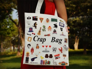 New Friends TV Show Crap bag hugsy unagi Central Perk Environmentally-Friendly Canvas Bags
New Friends TV Show Crap bag hugsy unagi Central Perk Environmentally-Friendly Canvas Bags