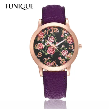 FUNIQUE Fashion Women Watch Brand Quartz Clock Floral Print Women Leather Wrist Watch Analog Feminino For Dropshipping
FUNIQUE Fashion Women Watch Brand Quartz Clock Floral Print Women Leather Wrist Watch Analog Feminino For Dropshipping