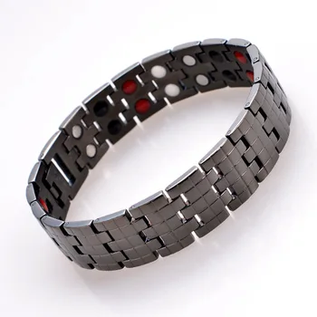 New 316L Titanium Steel Healing Magnetic,FIR, Ion, Germanium 4 in 1 Energy Health Bracelet For Men Women Gold / Black Wristband
New 316L Titanium Steel Healing Magnetic,FIR, Ion, Germanium 4 in 1 Energy Health Bracelet For Men Women Gold / Black Wristband