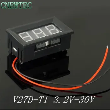 10PCS/LOT V27D - T1 2-wire buggies 6v 12v motorcycle battery special 3.2-30v digital digital voltmeter RED 
10PCS/LOT V27D - T1 2-wire buggies 6v 12v motorcycle battery special 3.2-30v digital digital voltmeter RED