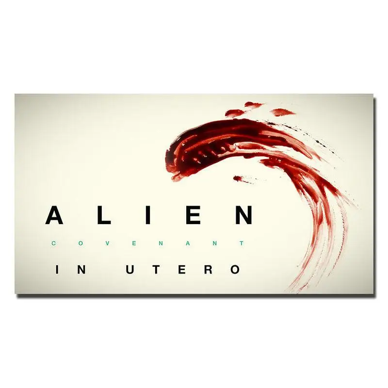 2017 Science Fiction thriller Movie Alien Wall Sticker Home Decoration Silk Art Poster