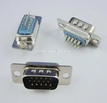 50 Pcs D-SUB 15 Pin Male Solder Type Plug Adapter VGA Connector Serial ports DB15M
50 Pcs D-SUB 15 Pin Male Solder Type Plug Adapter VGA Connector Serial ports DB15M